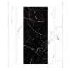 SMTWKE603696-SKI01GBKI03G Trinity Eco 60-in x 36-in x 96-in 3-Piece Shower Wall Kit, White Carrara/Black Carrara (Glossy)