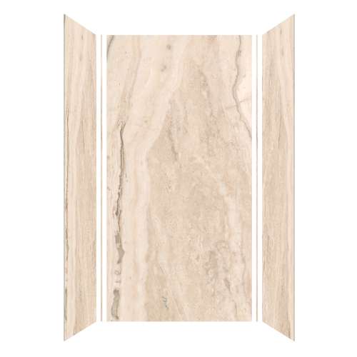 Trinity 48-in X 36-in X 96-in Shower Wall Kit, Ultra Honed Sabana Creme