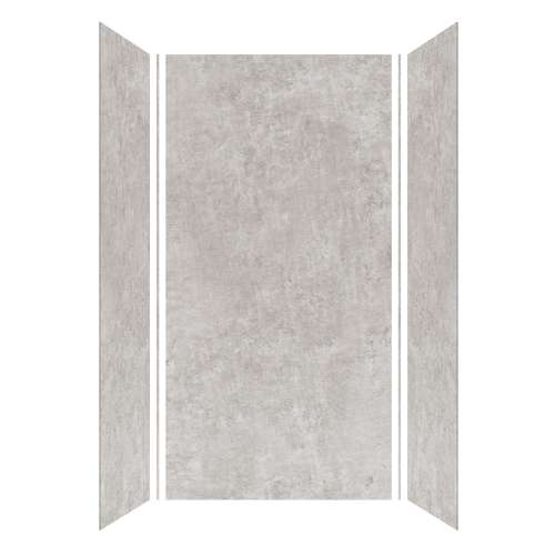 Trinity 48-in X 36-in X 96-in Shower Wall Kit, Matte Textured Concrete