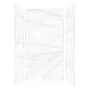 Samuel Müeller SMTWK483696-KI58G Trinity 48-in x 36-in x 96-in 3-Piece Shower Wall Kit, Everest (Glossy)