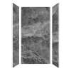 Samuel Müeller SMTWK483696-KI63G Trinity 48-in x 36-in x 96-in 3-Piece Shower Wall Kit, Storm (Glossy)