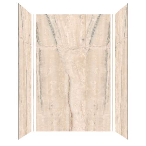 Trinity 60-in X 36-in X 96-in Shower Wall Kit, Glossy Sabana Creme