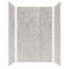 Samuel Mueller Trinity 60-in X 36-in X 96-in Shower Wall Kit, Matte Textured Concrete