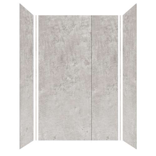 Trinity 60-in X 36-in X 96-in Shower Wall Kit, Matte Textured Concrete
