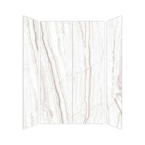 SMTWK603696C-KI31H Trinity 60-in x 36-in x 96-in 4-Piece Shower Wall Kit, Sabana Grey (Honed)