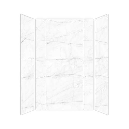 SMTWKE603696-KI58H Trinity Eco 60-in x 36-in x 96-in 3-Piece Shower Wall Kit, Everest (Honed)