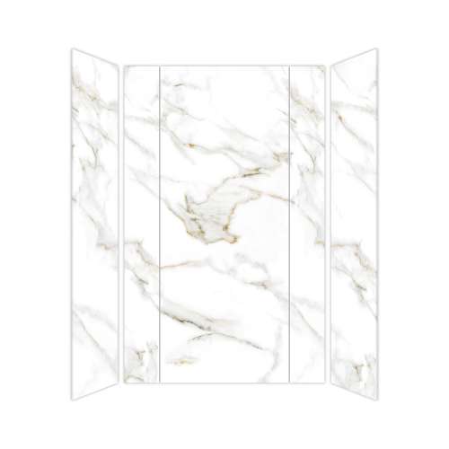 SMTWKEC603696-KI80H Trinity Eco 60-in x 36-in x 96-in 3-Piece Shower Wall Kit, Everest Gold (Honed)