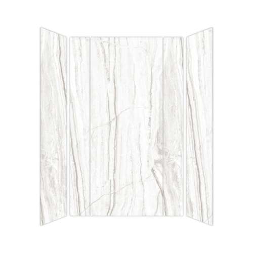 SMTWKECT603696-KI31G Trinity Eco 60-in x 36-in x 96-in Foldable 5-Piece Shower Wall Kit, Sabana Grey (Glossy)