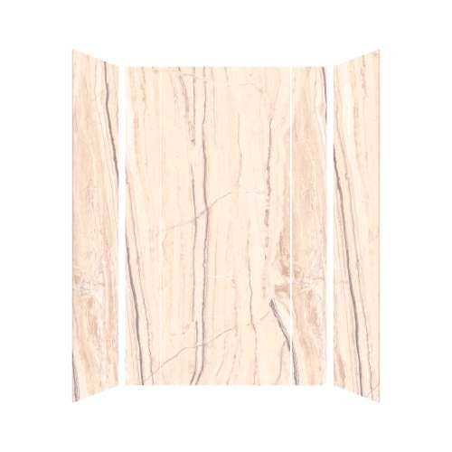 SMTWKECT603696-KI32H Trinity Eco 60-in x 36-in x 96-in Foldable 5-Piece Shower Wall Kit, Sabana Creme (Honed)