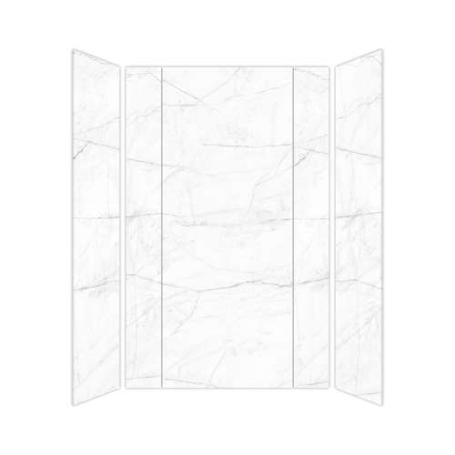 SMTWKECT603696-KI58G Trinity Eco 60-in x 36-in x 96-in Foldable 5-Piece Shower Wall Kit, Everest (Glossy)