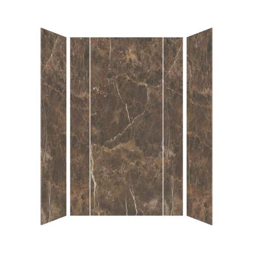 SMTWKECT603696-KI82H Trinity Eco 60-in x 36-in x 96-in Foldable 5-Piece Shower Wall Kit, Ariel Desert (Honed)