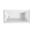 SMUATLN603015-L Unabella 60-in x 30-in x 15-in Alcove Acrylic Bathtub With Left Hand Drain, White (Glossy)