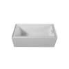 SMUATLN603017-R Unabella AFR 60-in x 30-in x 17-in Alcove Acrylic Bathtub With Right Hand Drain, White (Glossy)