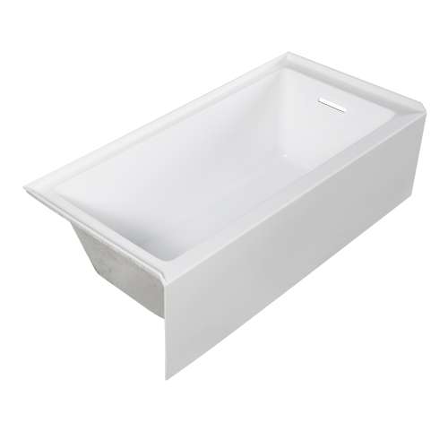 Samuel Müeller SMUATLN603217-R Unabella AFR 60-in x 32-in x 17-in Alcove Acrylic Bathtub With Right Hand Drain, White (Glossy)