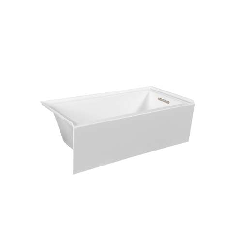 SMUATLN603622-R Unabella AFR 60-in x 36-in x 22-in Alcove Acrylic Bathtub With Right Hand Drain, White (Glossy)