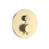 Samuel Müeller SMVAT1R-CB ArgoTherm Single Function Round Thermostatic Valve And Trim With Push Buttons, Champagne Bronze