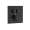 SMVAT2S-MB ArgoTherm Two Function Square Thermostatic Valve And Trim With Push Buttons, Matte Black