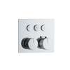 Samuel Müeller SMVAT3S-BN ArgoTherm Three Function Square Thermostatic Valve And Trim With Push Buttons, Brushed Nickel