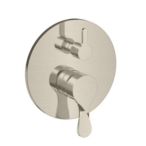 Samuel Müeller SMVFP2R-BN Freya Two Function Round ADA Pressure Balance Valve And Trim, Brushed Nickel