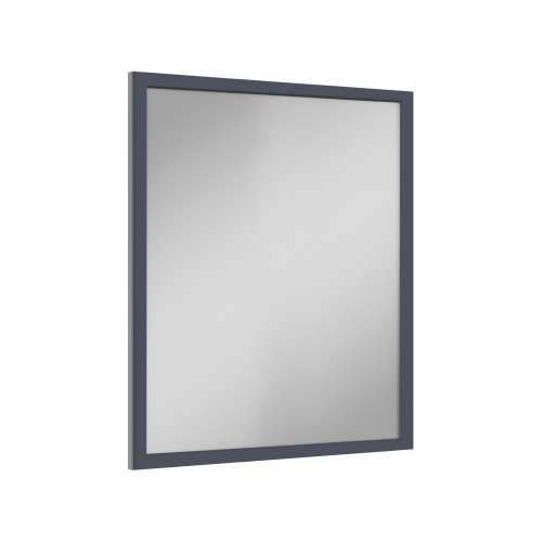 SMVM3034-MR-FR02-NB 30-in x 34-in Latitude Framed Vanity Mirror, Navy Blue