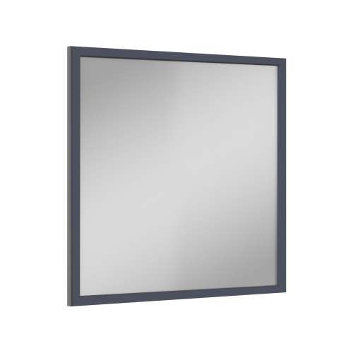 SMVM3634-MR-FR02-NB 36-in x 34-in Latitude Framed Vanity Mirror, Navy Blue