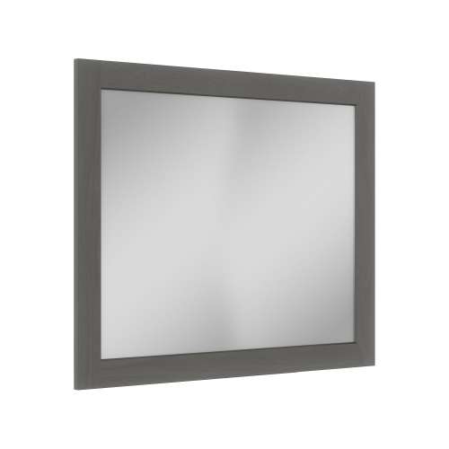 SMVM3634-MR-FR01-SG 36-in x 34-in Remington Framed Vanity Mirror, Smokey Grey