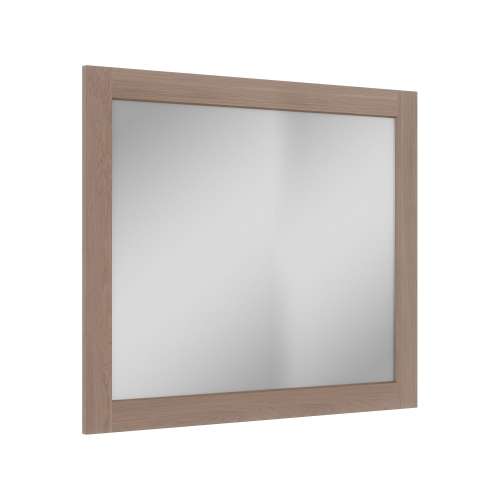SMVM3634-MR-FR01-TW 36-in x 34-in Remington Framed Vanity Mirror, Tan Wood
