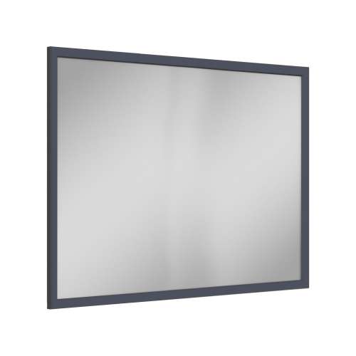 SMVM4234-MR-FR02-NB 42-in x 34-in Latitude Framed Vanity Mirror, Navy Blue
