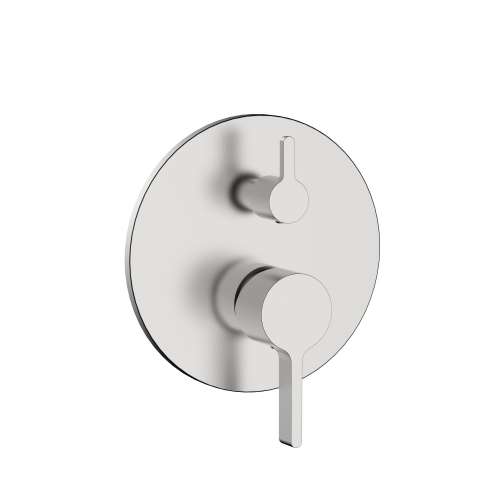 Samuel Müeller SMVTP2R-BN Theo Two Function Round ADA Pressure Balance Valve And Trim, Brushed Nickel