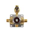 Samuel Müeller SMVTP2S-BN Theo Two Function Square ADA Pressure Balance Valve And Trim, Brushed Nickel