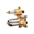 Samuel Müeller SMVTP3R-BN Theo Three Function Round ADA Pressure Balance Valve And Trim, Brushed Nickel