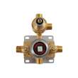 Samuel Müeller SMVTP3R-BN Theo Three Function Round ADA Pressure Balance Valve And Trim, Brushed Nickel