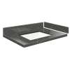 SMVT31-36.75x22-1RU-M20 Mini Custom Quartz 31-36.75-in x 22-in Vanity Top with Hensley Bowl, Marble Grey