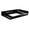 SMVT31-36.75x22-1KU-M30 Mini Custom Quartz 31-36.75-in x 22-in Vanity Top with Vail Bowl, Black Carrara