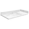 SMVT37-42.75x22-1KU-M10 Mini Custom Quartz 37-42.75-in x 22-in Vanity Top with Vail Bowl, White Carrara