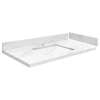 SMVT37-42.75x22-1RU-M10 Mini Custom Quartz 37-42.75-in x 22-in Vanity Top with Hensley Bowl, White Carrara