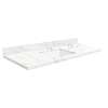 SMVTQU4922-1-M40 49-in x 22-in Vanity Top with Single Faucet Hole, Awaken Gold
