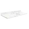 SMVTQU4922-8-M40 49-in x 22-in Vanity Top with 8-in Widespread Faucet Hole, Awaken Gold