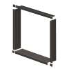 Samuel Müeller SMWTBK367-09 36-in x 2-in x 36-in Window Trim Kit, Black