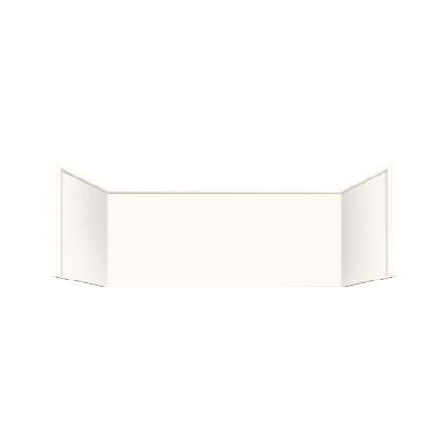 Samuel Müeller Luxura Solid Surface 60-in x 36-in Tub Wall Extension