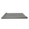 Samuel Mueller SMFZSDT6036-40 Trimslate 60-In X 36-In Shower Base With Adjustable Double Threshold And End Drain, Dark Grey