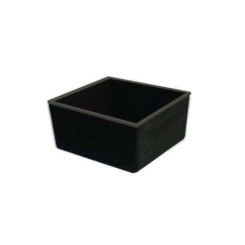 Samuel Müeller SMZTSB2218-12 Zen 22-in x 18-in x 9-in Super Single Bowl Integral/Drop-In/Undermount silQgranite Kitchen Sink, Espresso