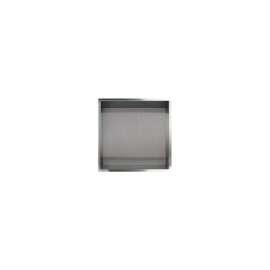 SMSTH1414-BS 14-in x 4-in x 14-in Recessed Stainless Steel Horizontal Shower Storage Pod, Brushed Stainless