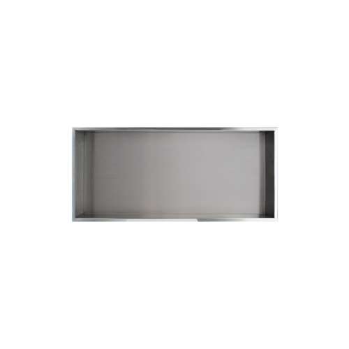 SMSTH3414-SS-M 34-in x 4-in x 14-in Recessed Stainless Steel Horizontal Shower Storage Pod