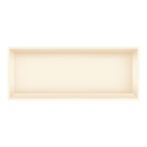 SMSTH3414-CA 34-in x 4-in x 14-in Recessed Stainless Steel Horizontal Shower Storage Pod, Cameo