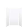 SMMWK363672-21V Monterey 36-in x 36-in x 72-in Glue to Wall 3-Piece Shower Wall Kit, White (Velvet Smooth Finish)