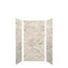 SMMWK363672-49V Monterey 36-in x 36-in x 72-in Glue to Wall 3-Piece Shower Wall Kit, Creme (Velvet Smooth Finish)