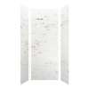SMMW4K363696-47V Monterey 36-in x 36-in x 96-in Glue To Wall 3-Piece 4mm Shower Wall Kit, Carrara (Velvet Smooth Finish)