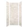 SMMW4K363696-48V Monterey 36-in x 36-in x 96-in Glue To Wall 3-Piece 4mm Shower Wall Kit, Butterscotch (Velvet Smooth Finish)