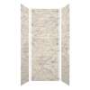 SMMW4K363696-49 Monterey 36-in x 36-in x 96-in Glue To Wall 3-Piece 4mm Shower Wall Kit, Creme (4-in x 8-in Subway Tile Pattern)